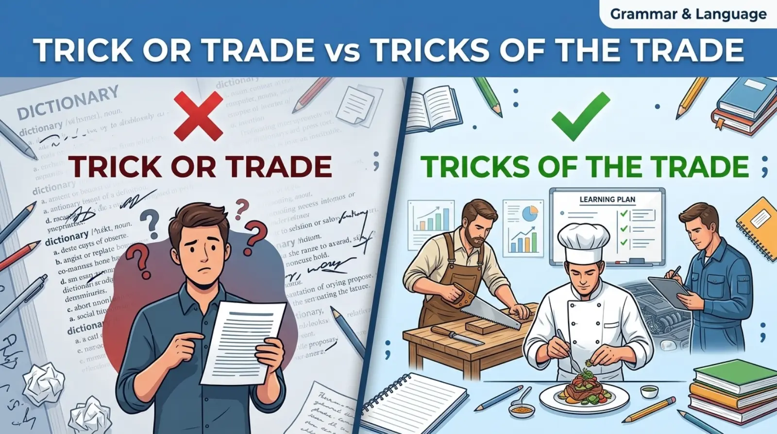 Trick or Trade vs Tricks of the Trade