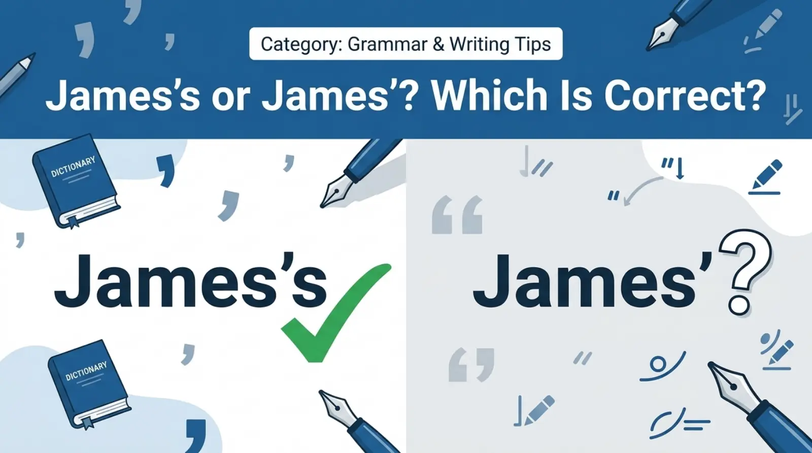 james's or james'