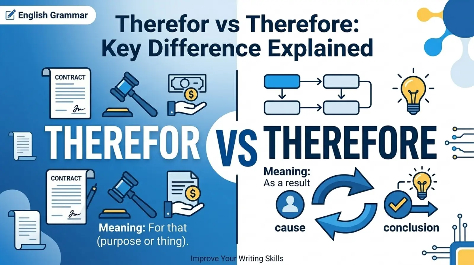 Therefor or Therefore: Key Difference