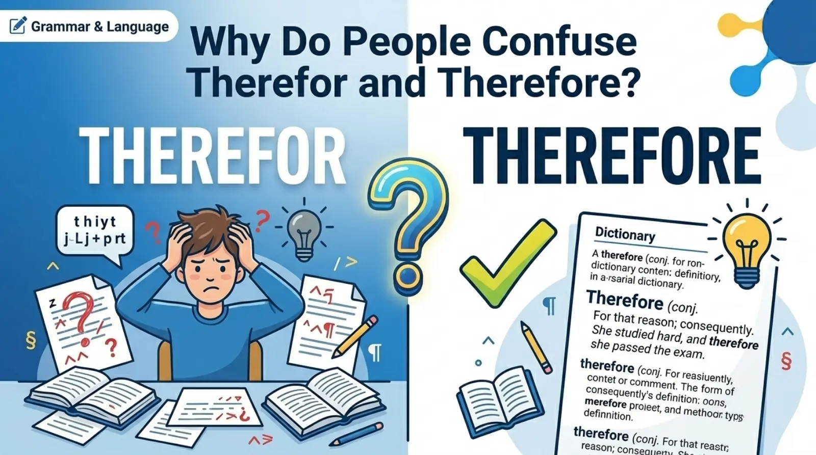 Why Do People Confuse Therefor and Therefore?