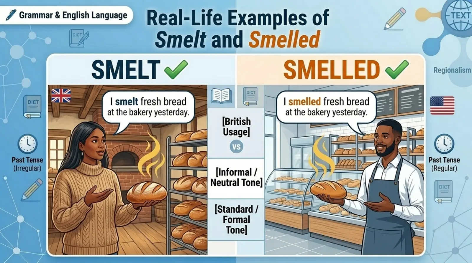 Real-Life Examples of Smelt and Smelled