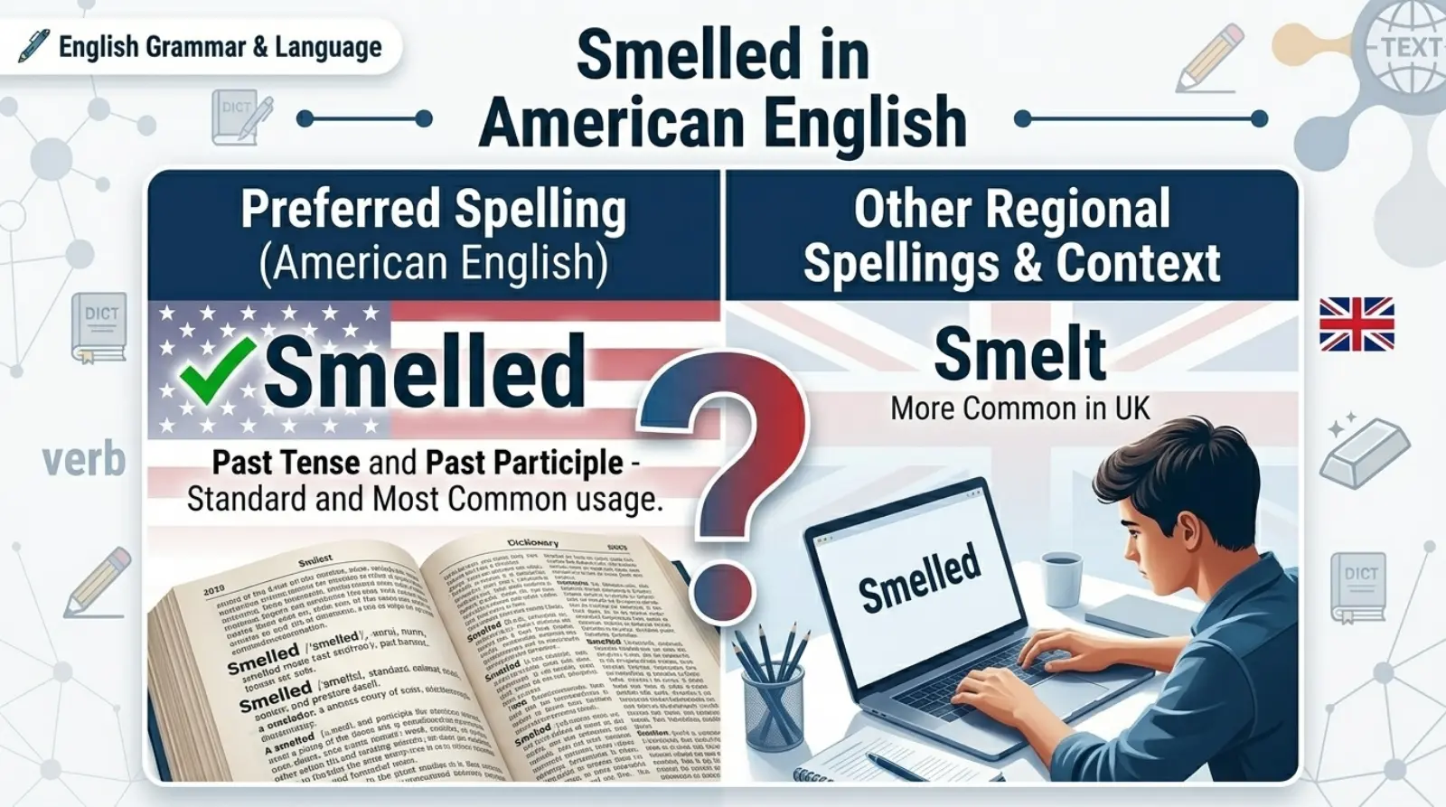 Smelled in American English