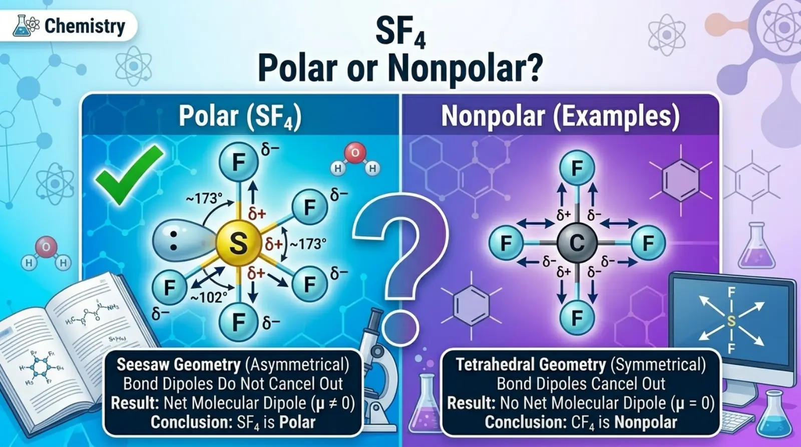 sf4 polar or nonpolar