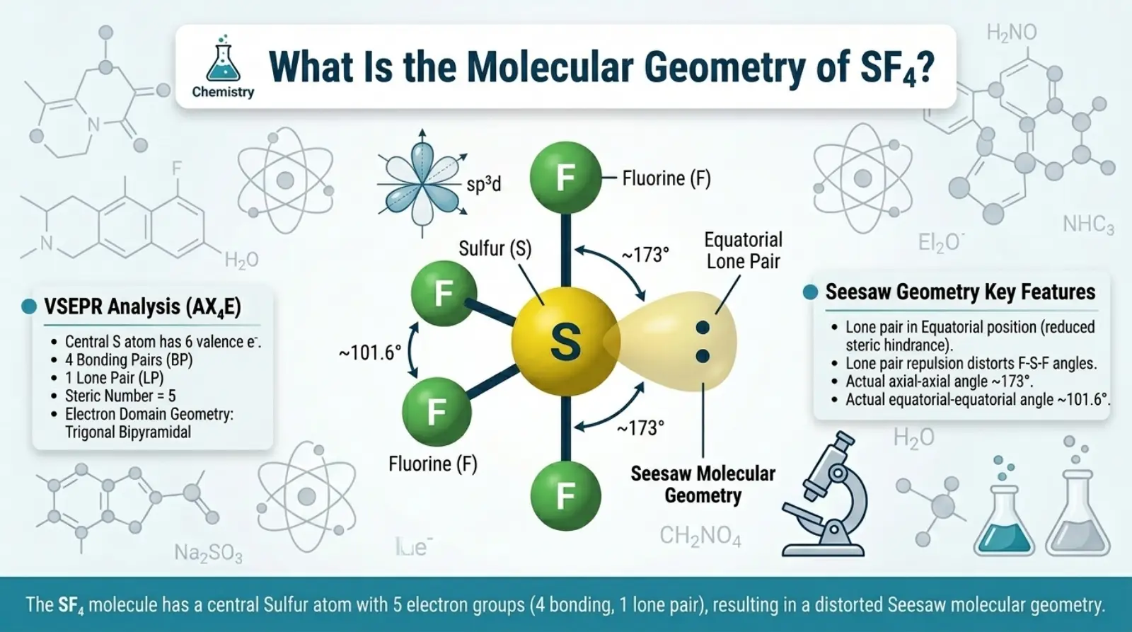 What Is the Molecular Geometry of SF4?