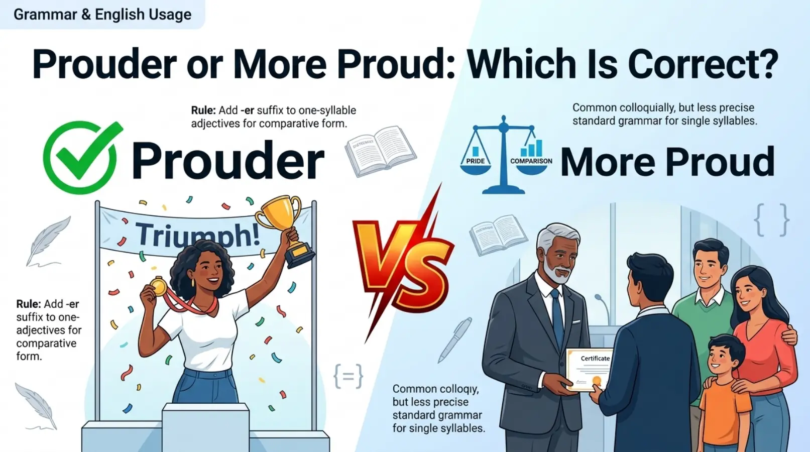 Prouder or More Proud: Which One Is Correct?