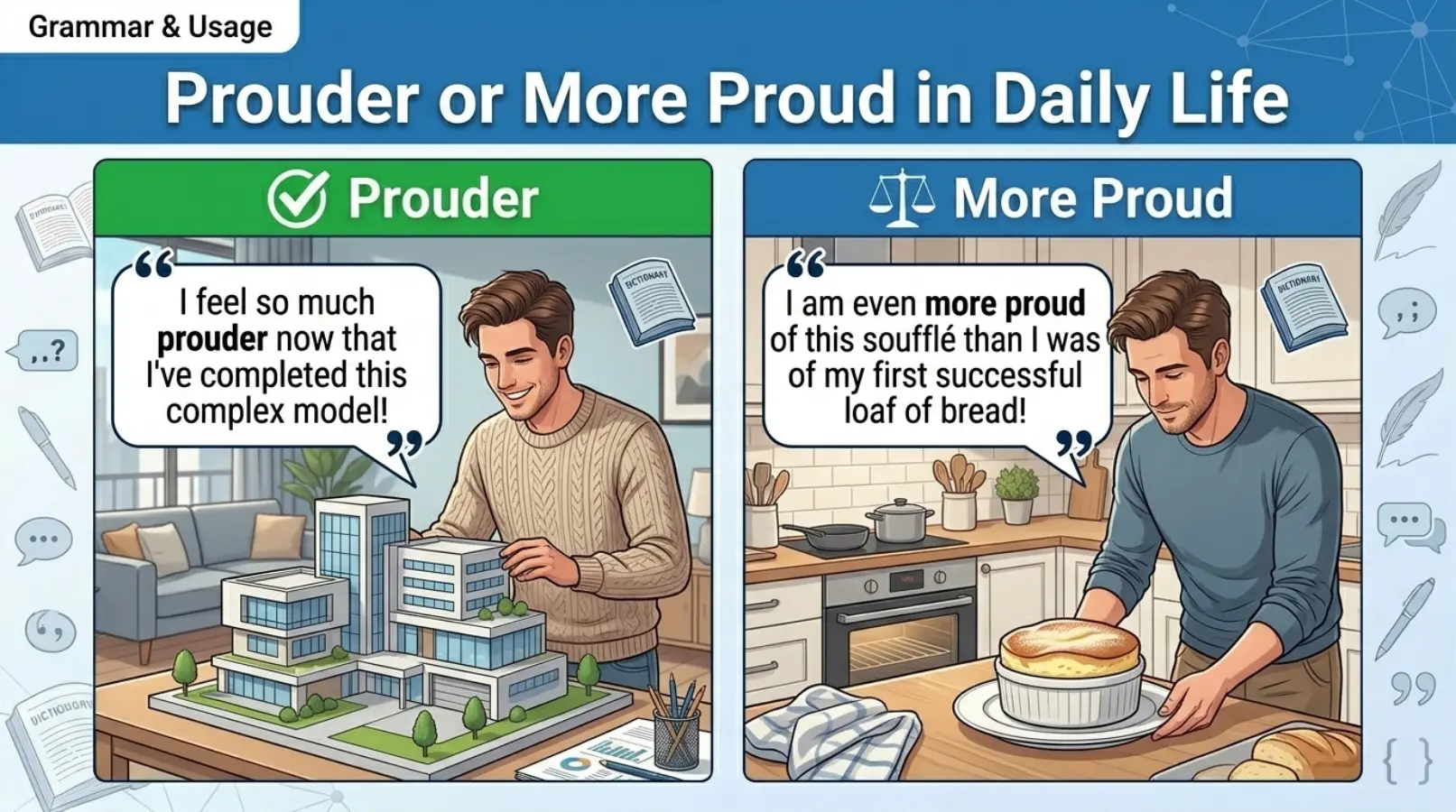 Prouder or More Proud in Daily Life