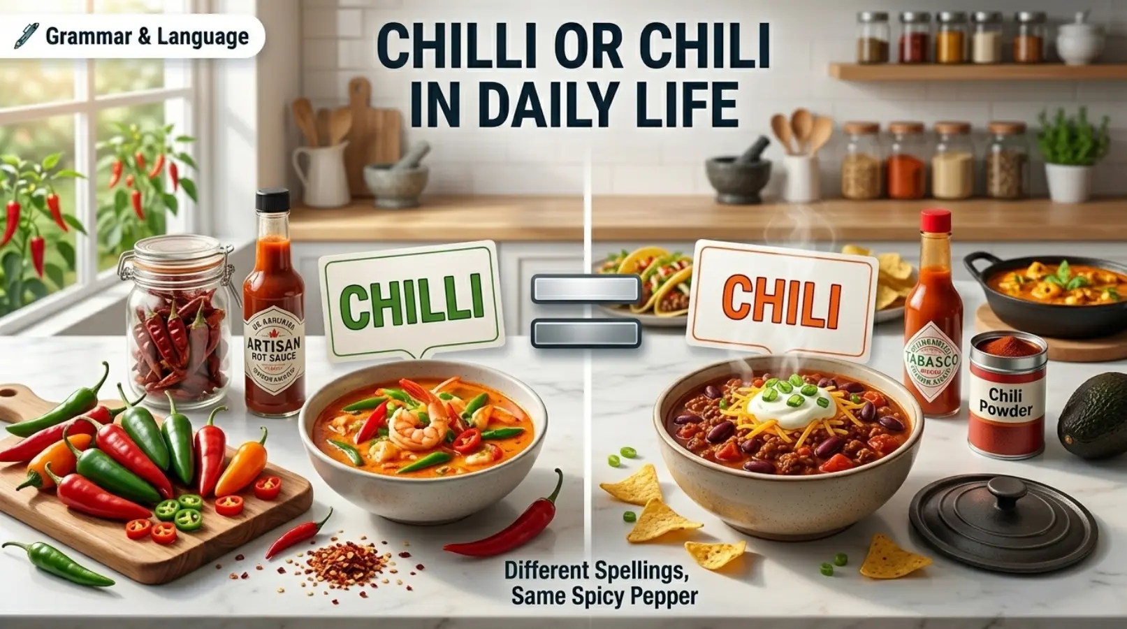 Chilli or Chili in Daily Life