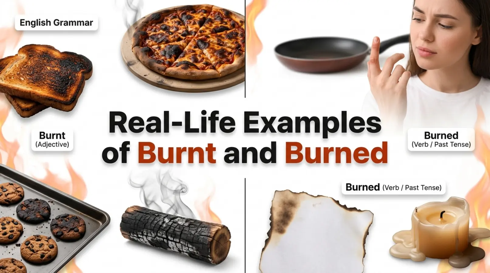 Real-Life Examples of Burnt and Burned