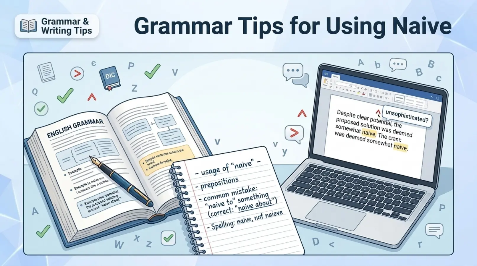 Grammar Tips for Using Naive