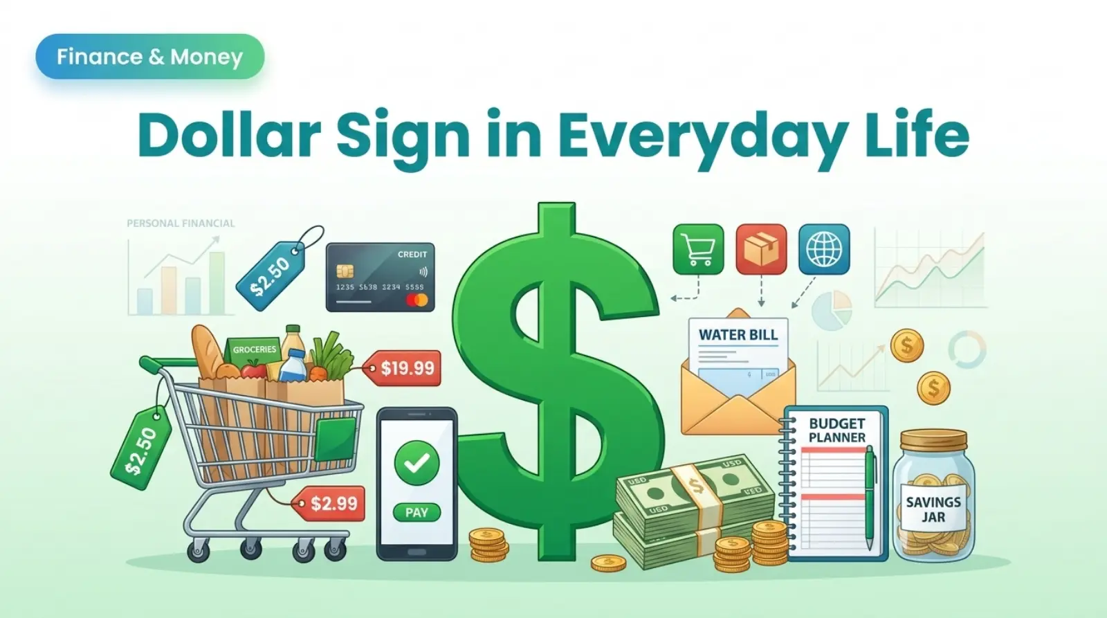 Dollar Sign in Everyday Life
