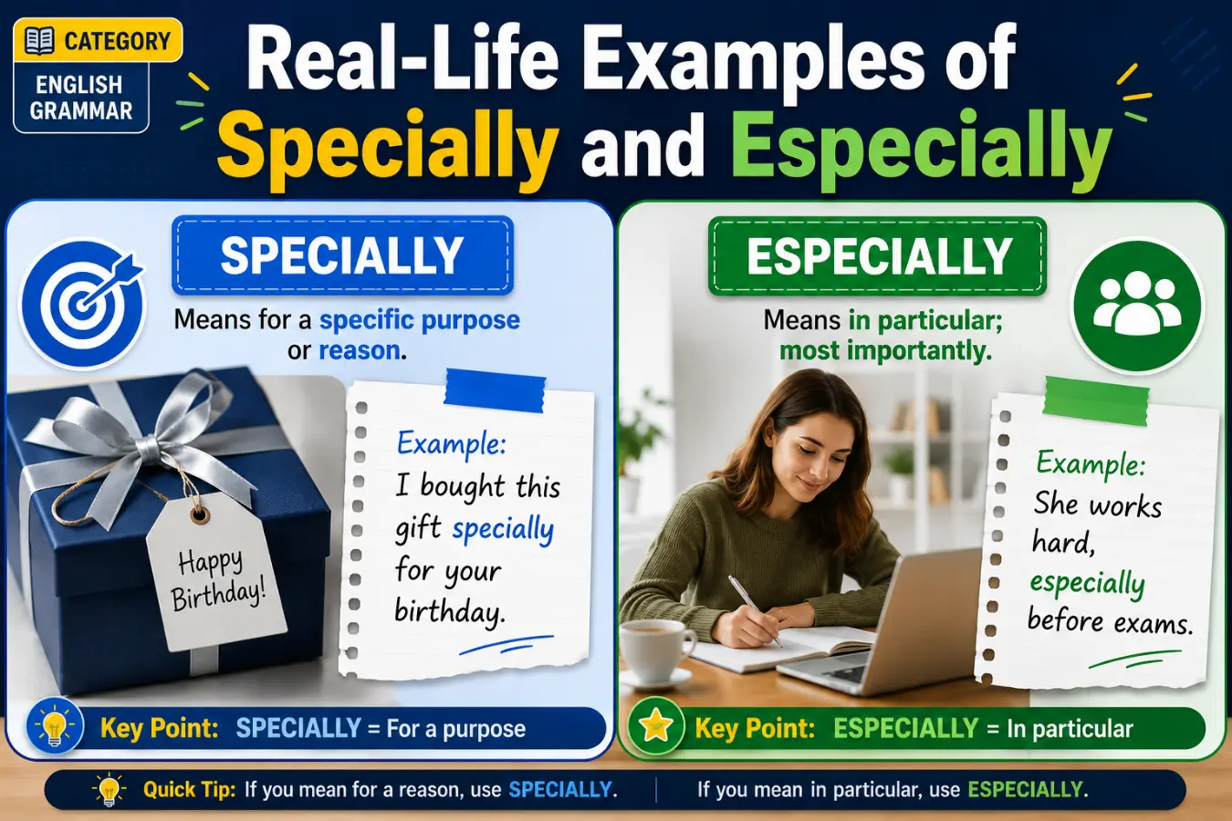 Real-Life Examples of Specially and Especially