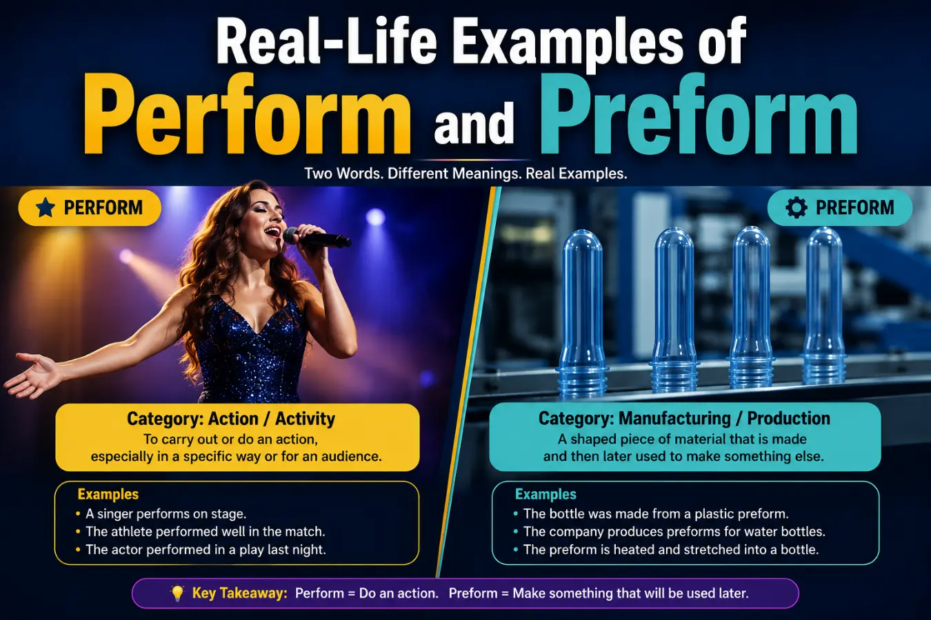 Real-Life Examples of Perform and Preform
