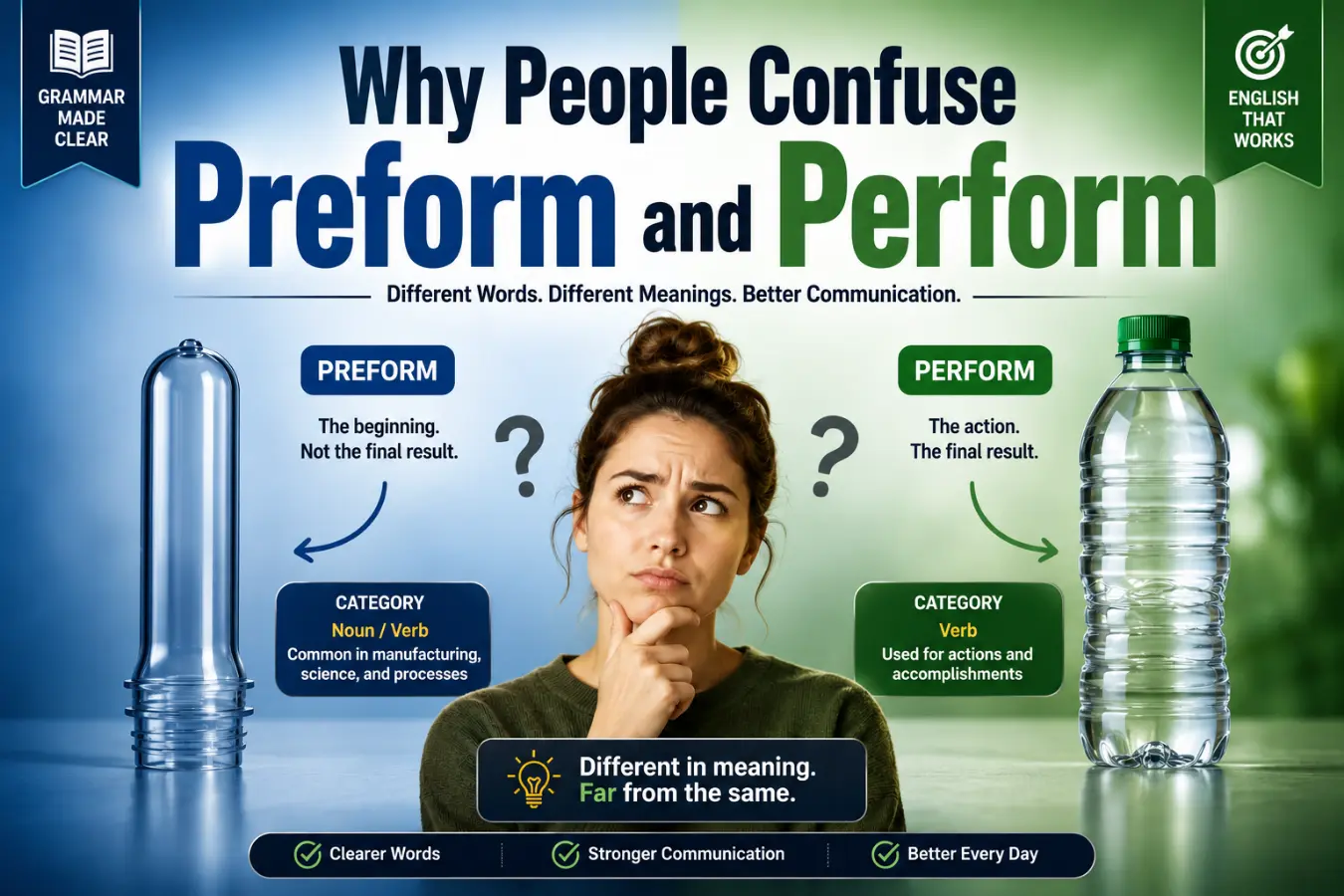 Why People Confuse Preform and Perform