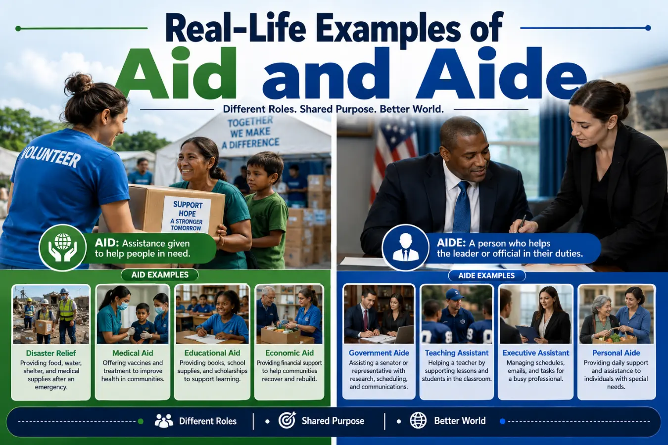 Real-Life Examples of Aid and Aide