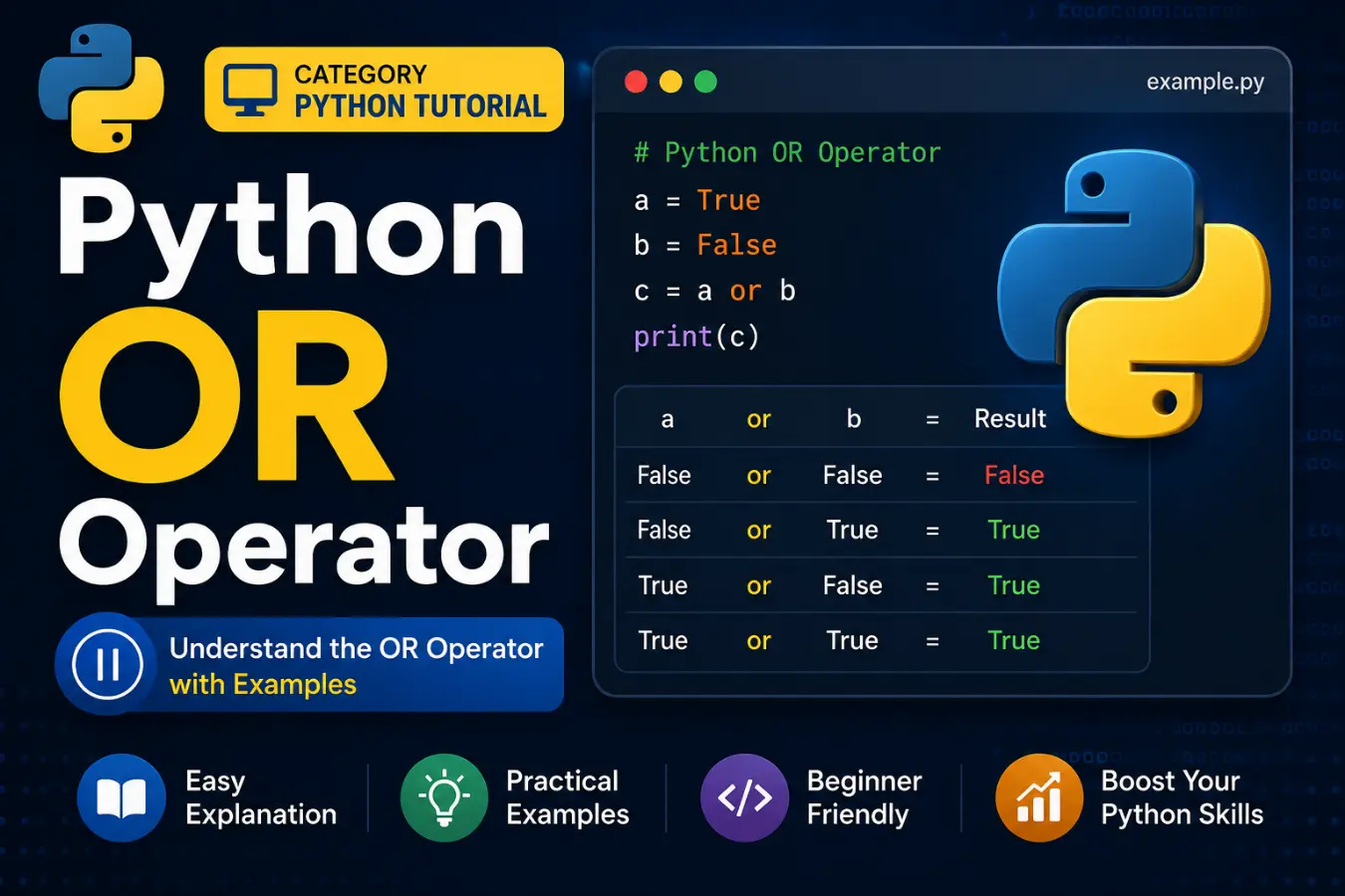  Python OR Operator