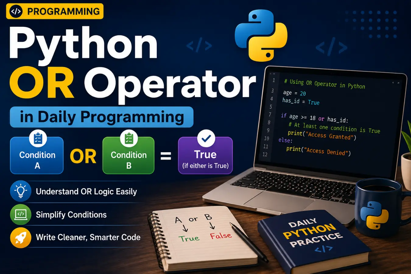 Python OR Operator in Daily Programming