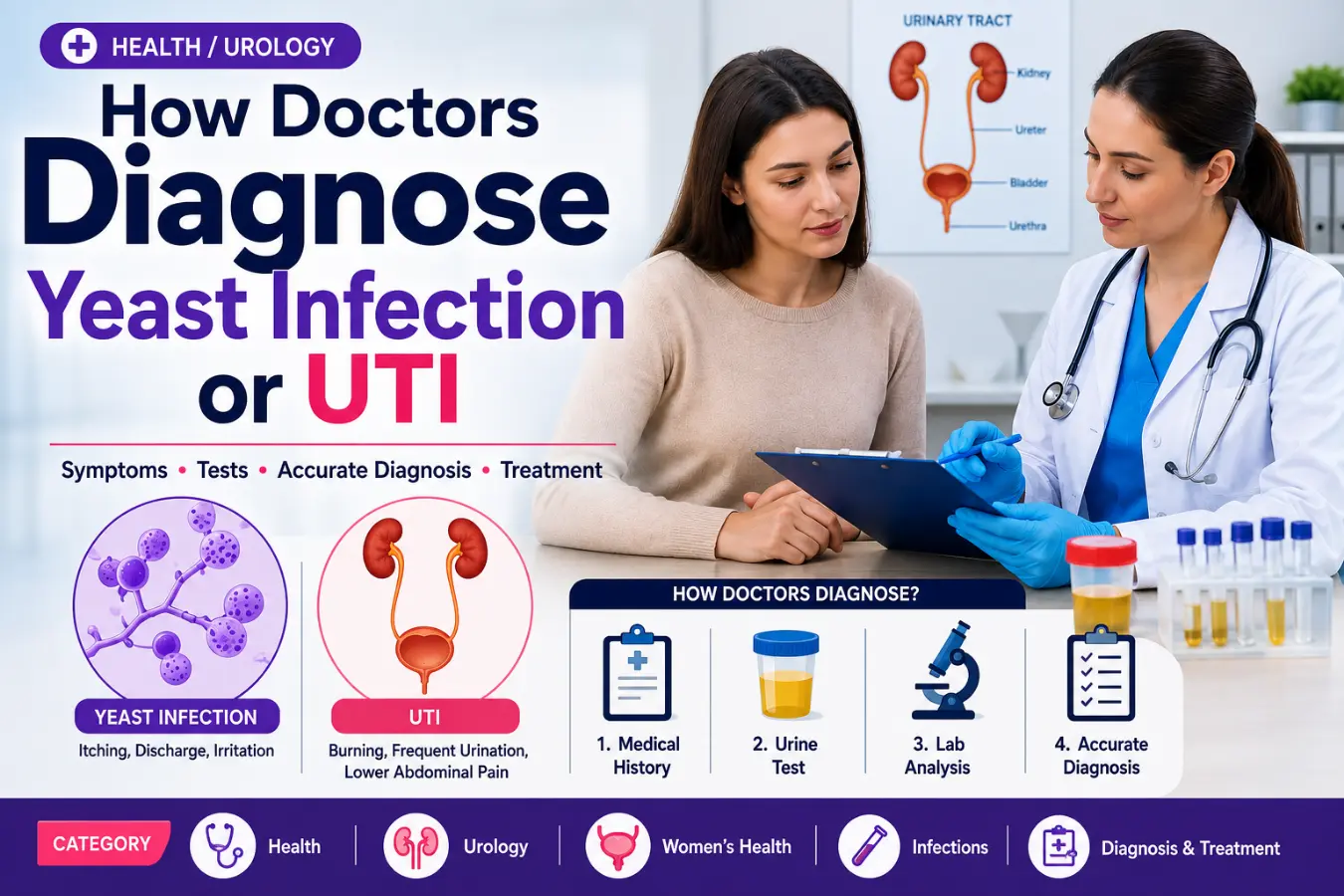 How Doctors Diagnose Yeast Infection or UTI