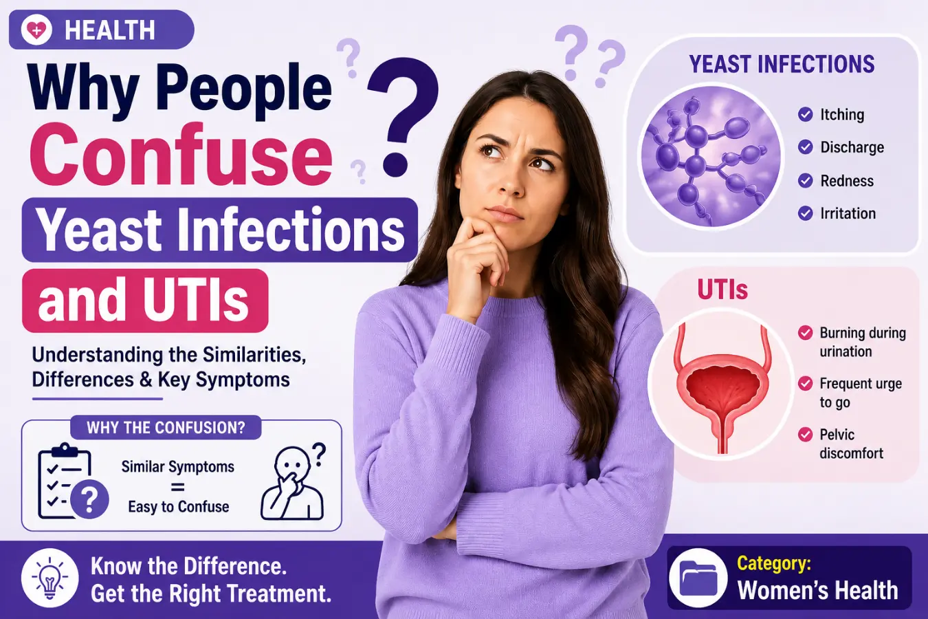 Why People Confuse Yeast Infections and UTIs