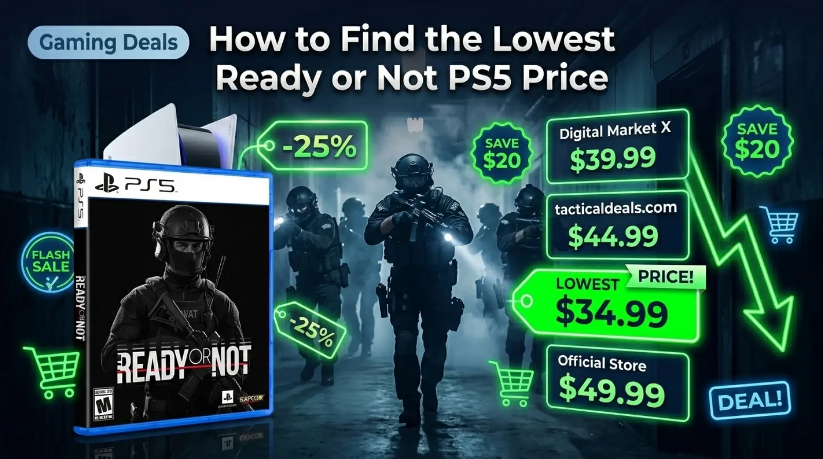 How to Find the Lowest Ready or Not PS5 Price