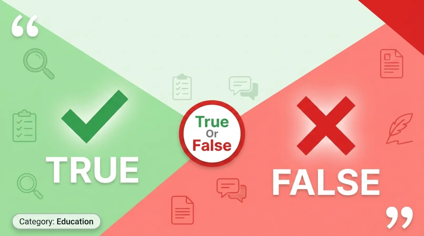True or False