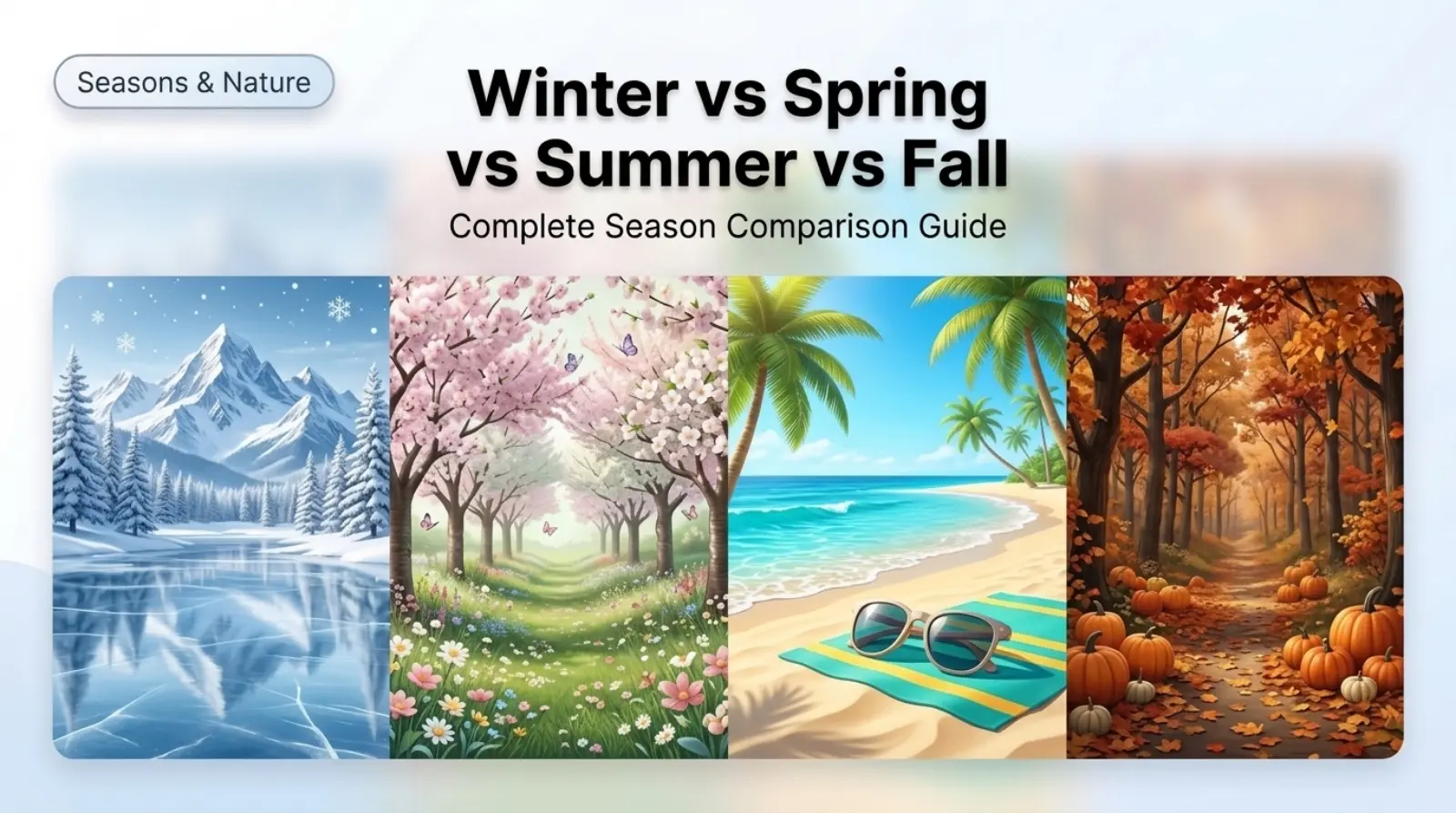 Winter vs Spring vs Summer vs Fall Comparison