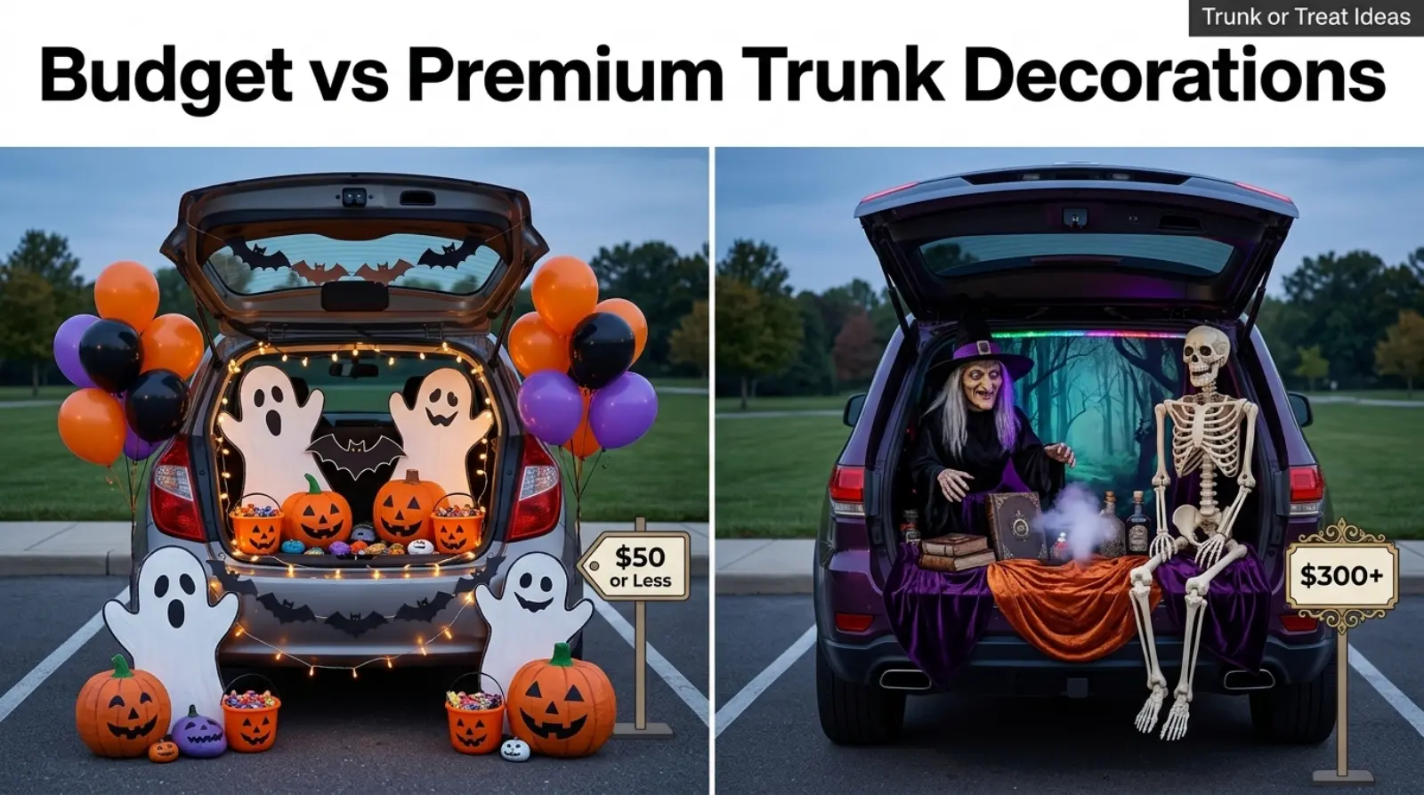 Budget vs Premium Trunk Decorations