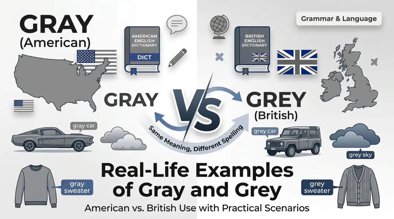 Real-Life Examples of Gray and Grey