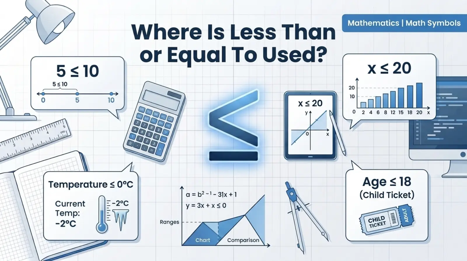 Where Is Less Than or Equal To Used?