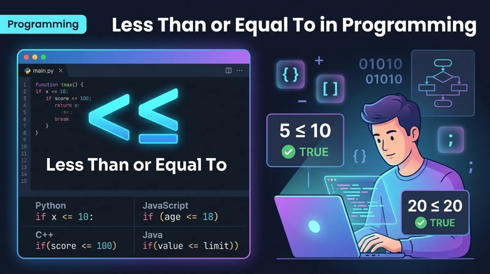 Less Than or Equal To in Programming
