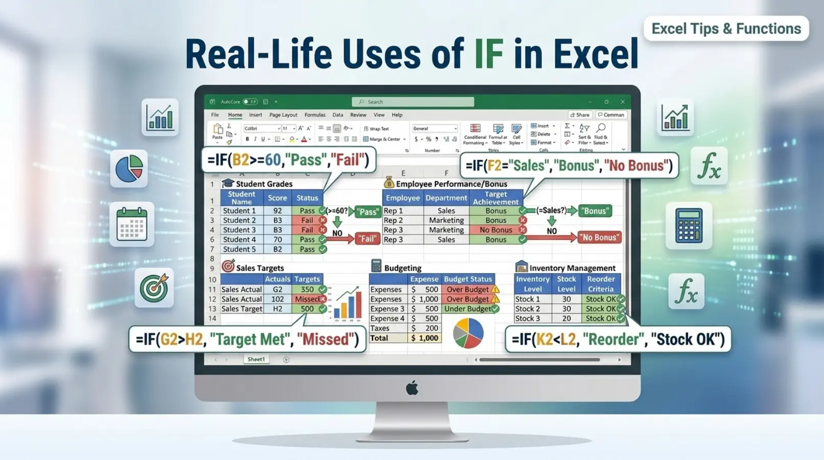 Real-Life Uses of IF in Excel