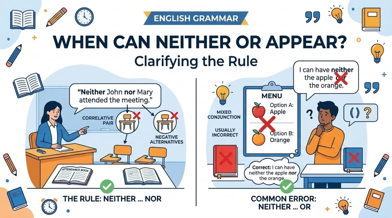 When Can Neither Or Appear?