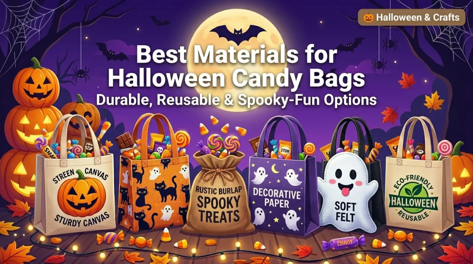 Best Materials for Halloween Candy Bags