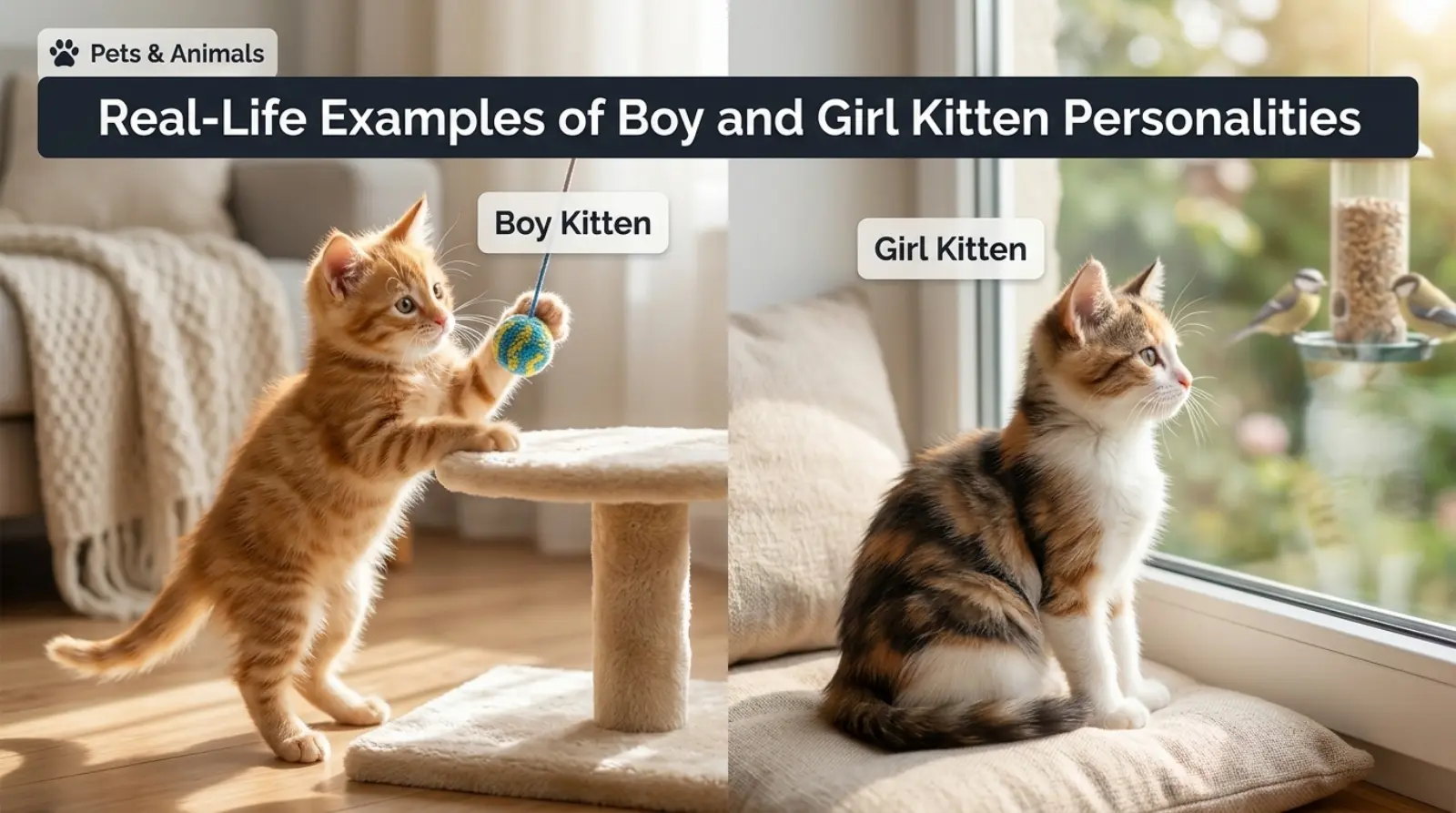 Real-Life Examples of Boy and Girl Kitten Personalities
