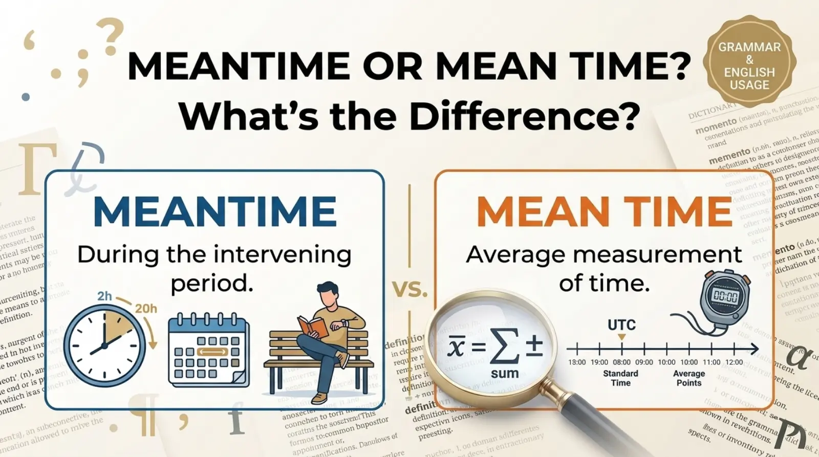 meantime or mean time