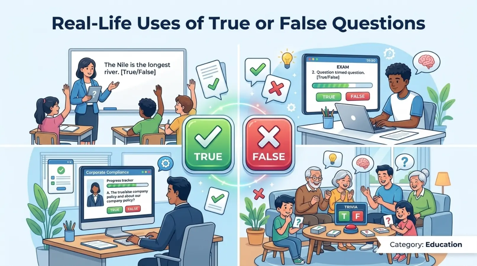 Real-Life Uses of True or False Questions