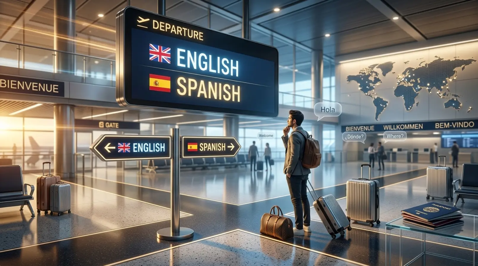 English or Spanish