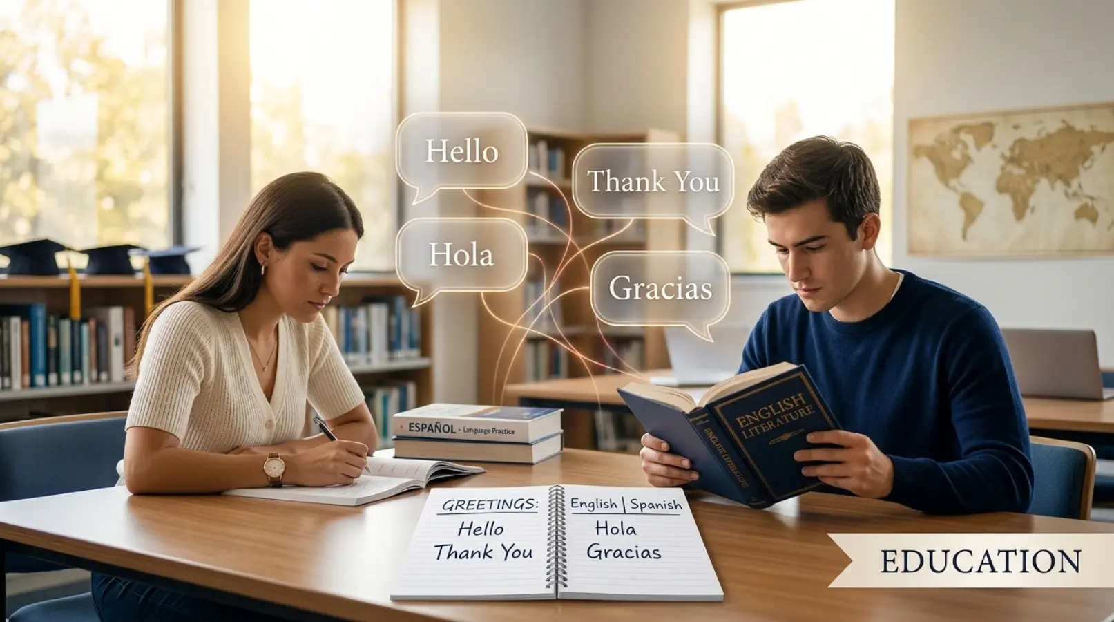 English or Spanish for School and College