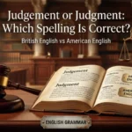 judgement or judgment