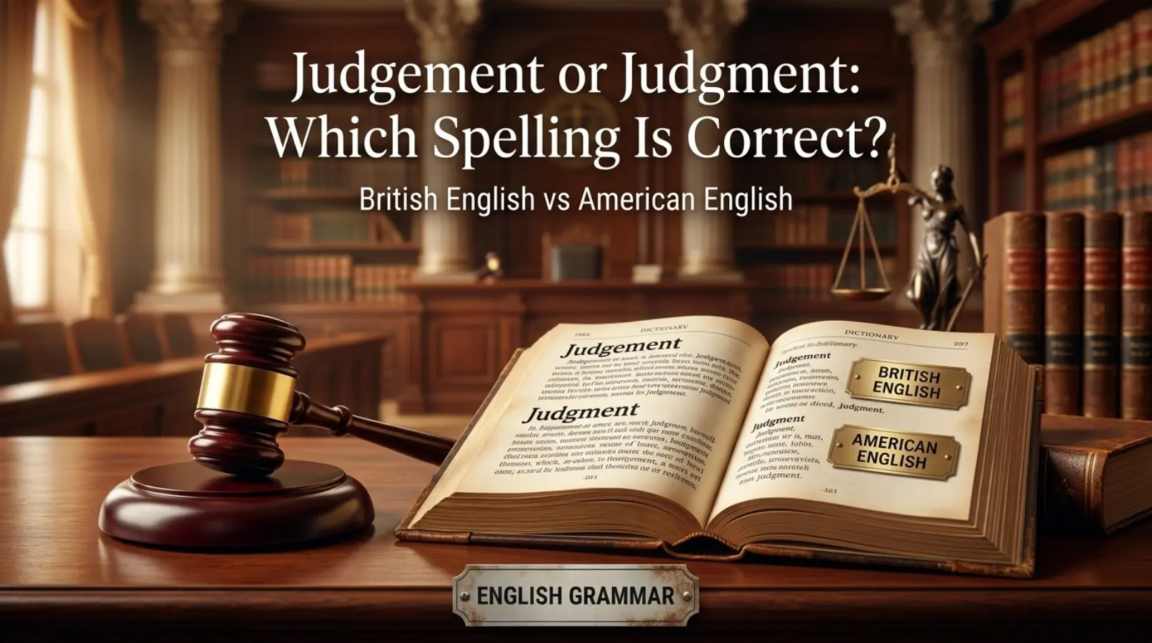 judgement or judgment