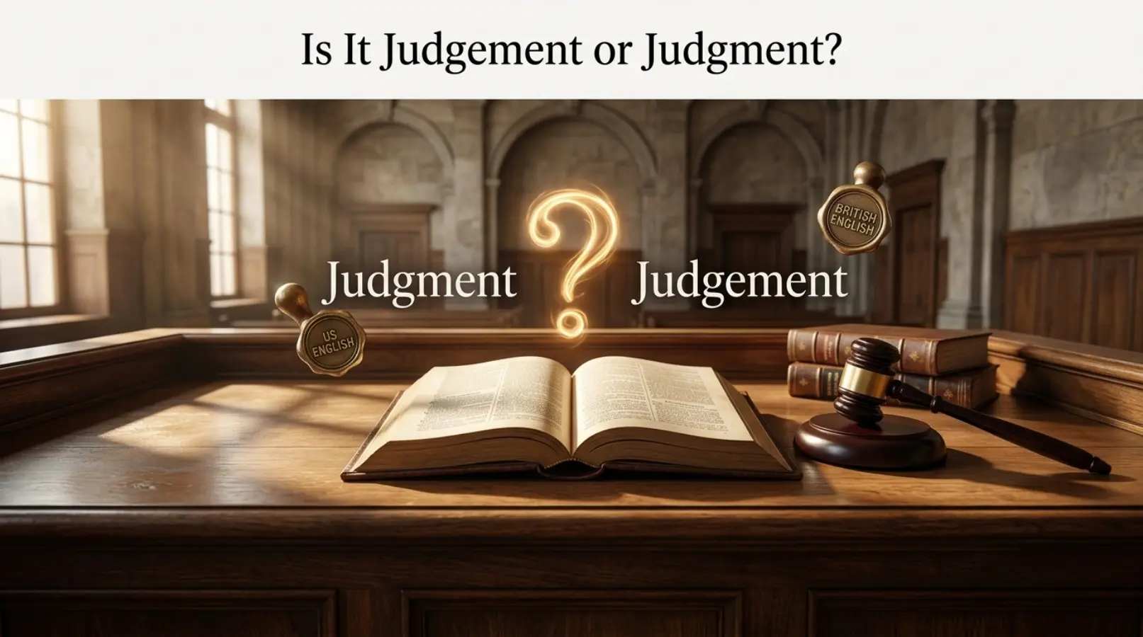 Is It Judgement or Judgment?
