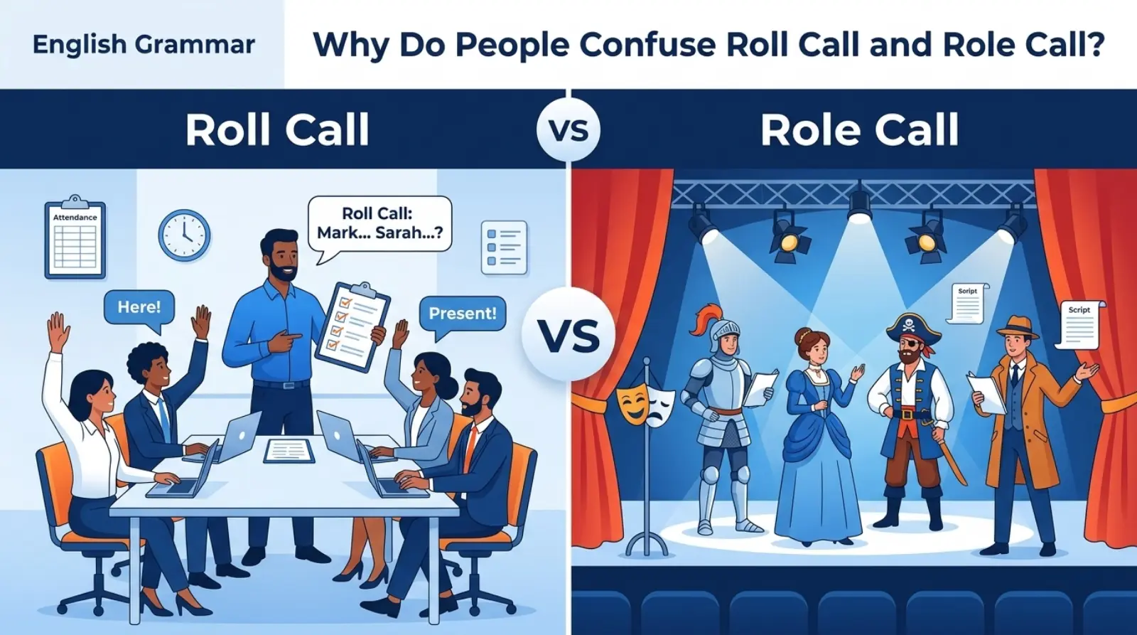 Why Do People Confuse Roll Call and Role Call?