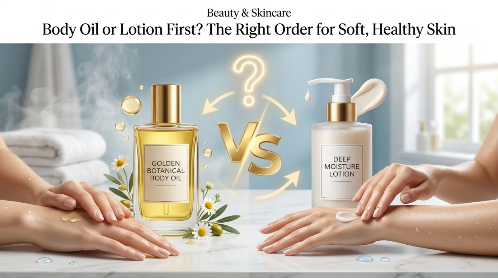 Body Oil or Lotion First
