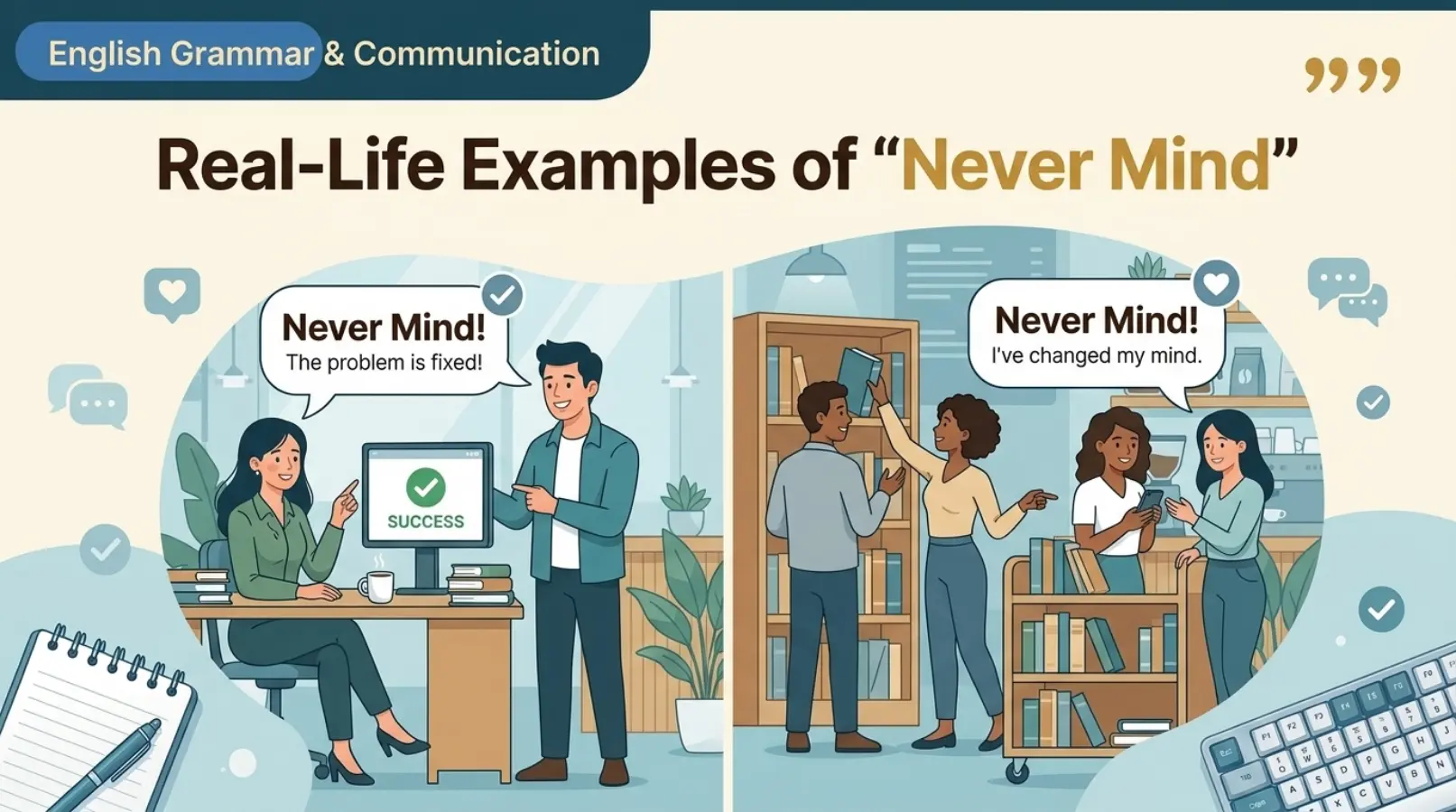 Real-Life Examples of Never Mind