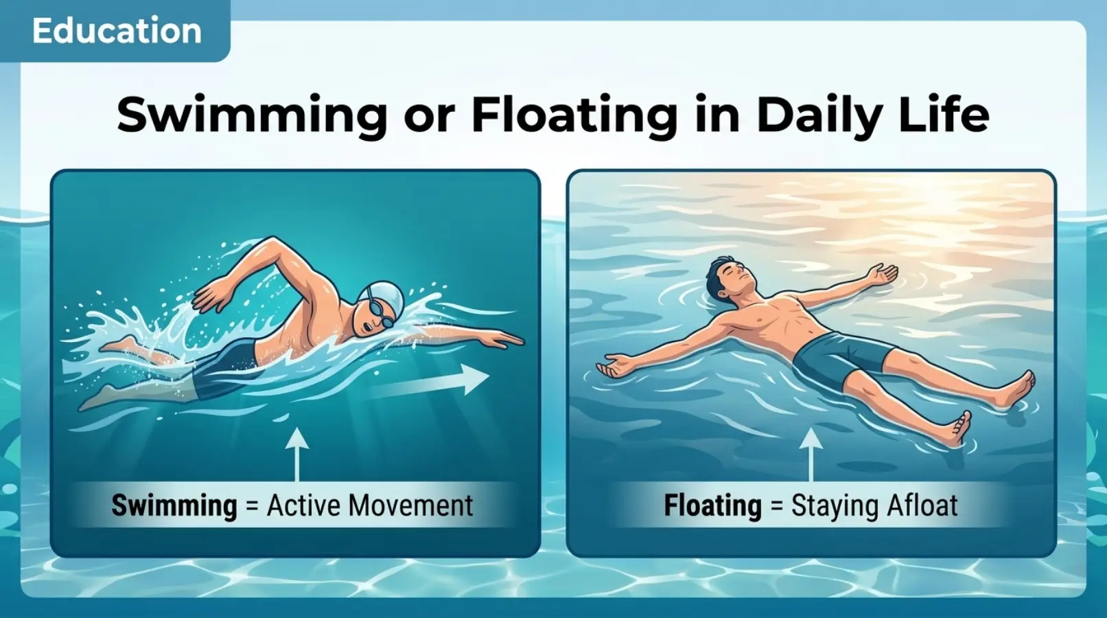 Swimming or Floating in Daily Life