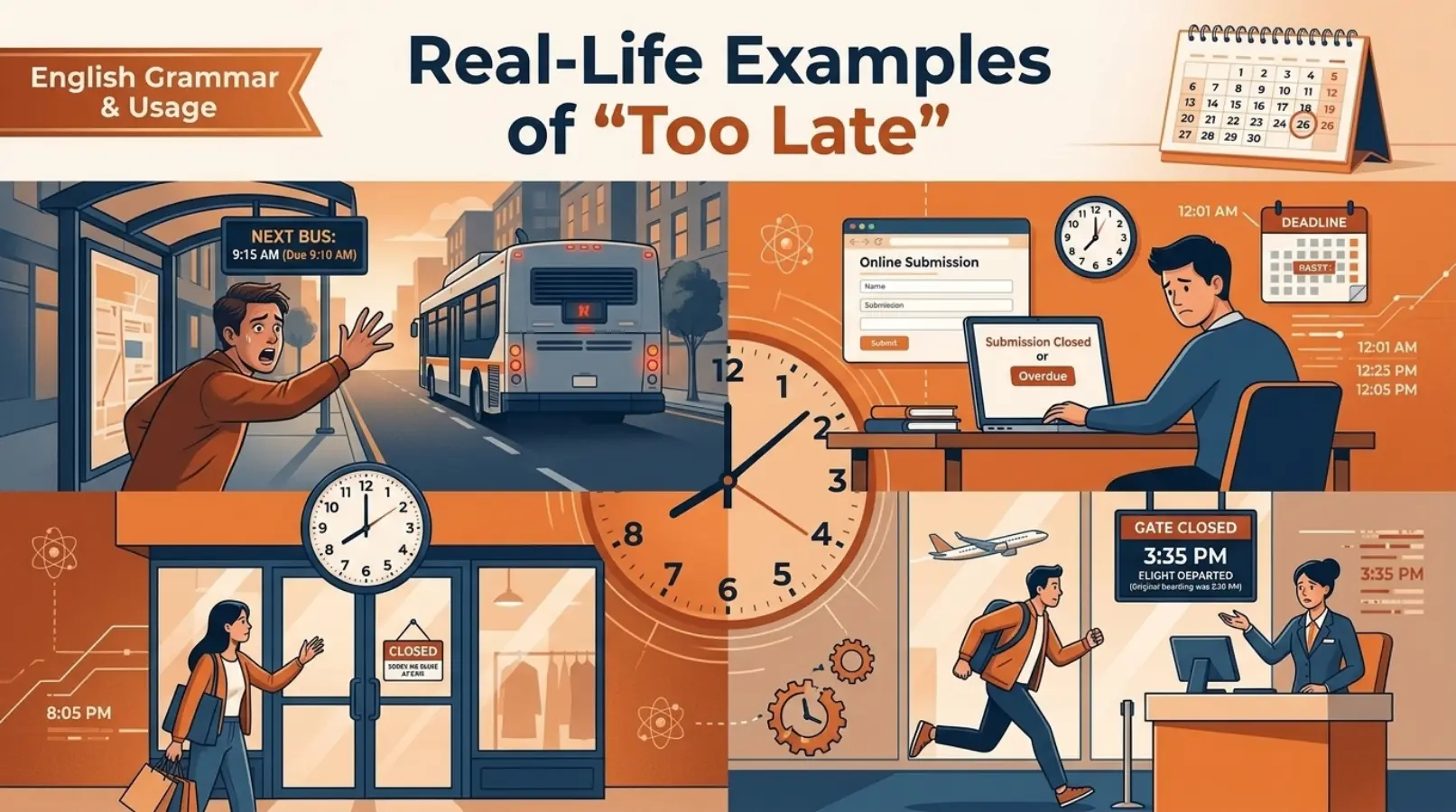 Real-Life Examples of "Too Late"