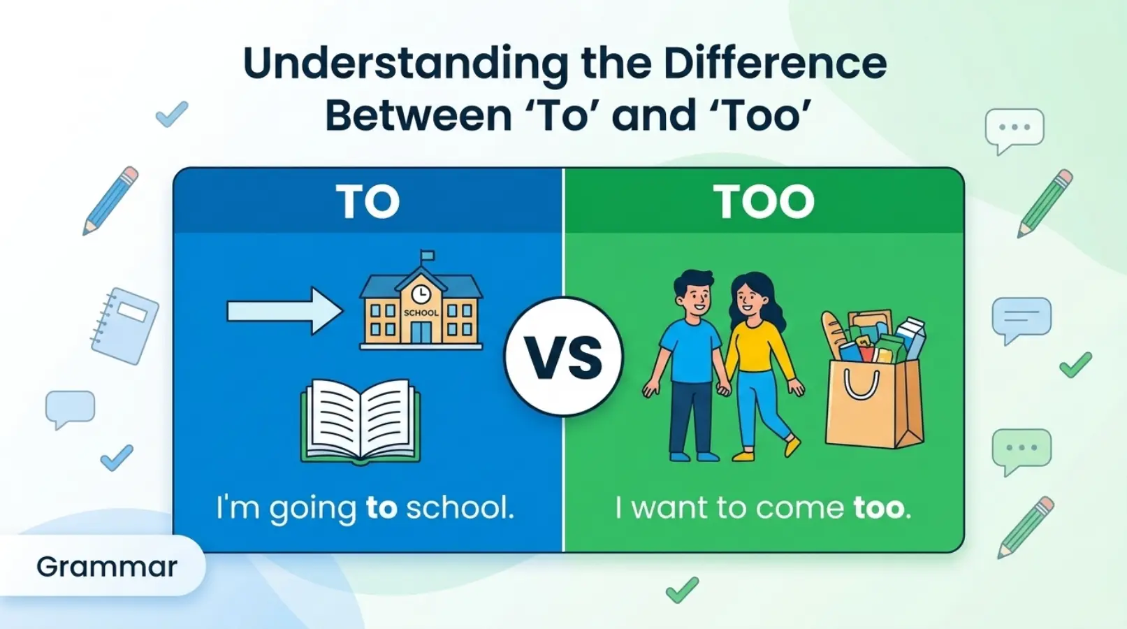 Understanding the Difference Between "To" and "Too"