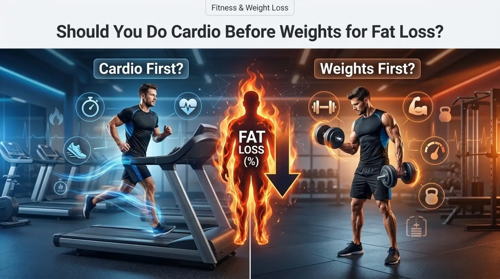 Should You Do Cardio Before Weights for Fat Loss?