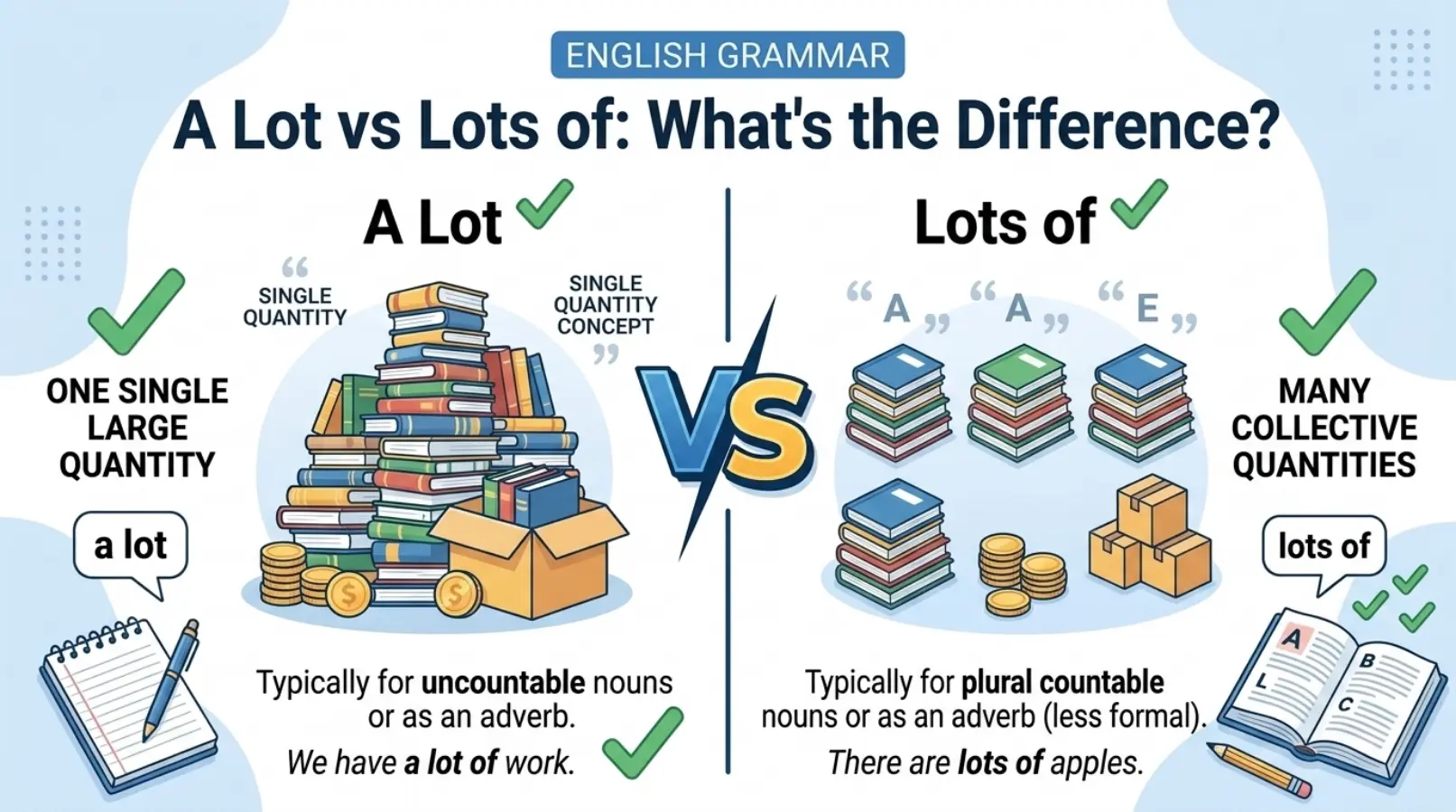 A Lot vs Lots of