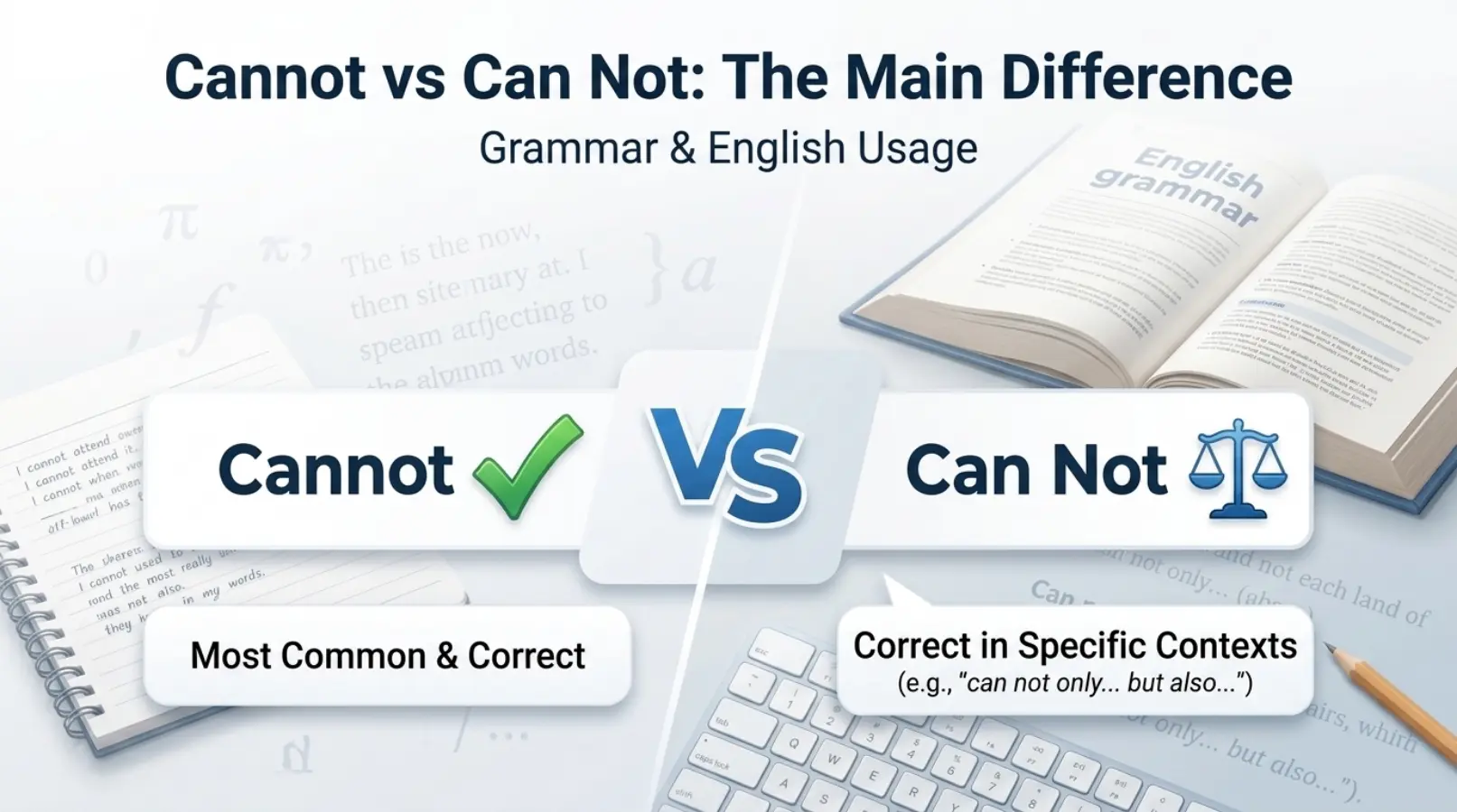Cannot vs Can Not: The Main Difference