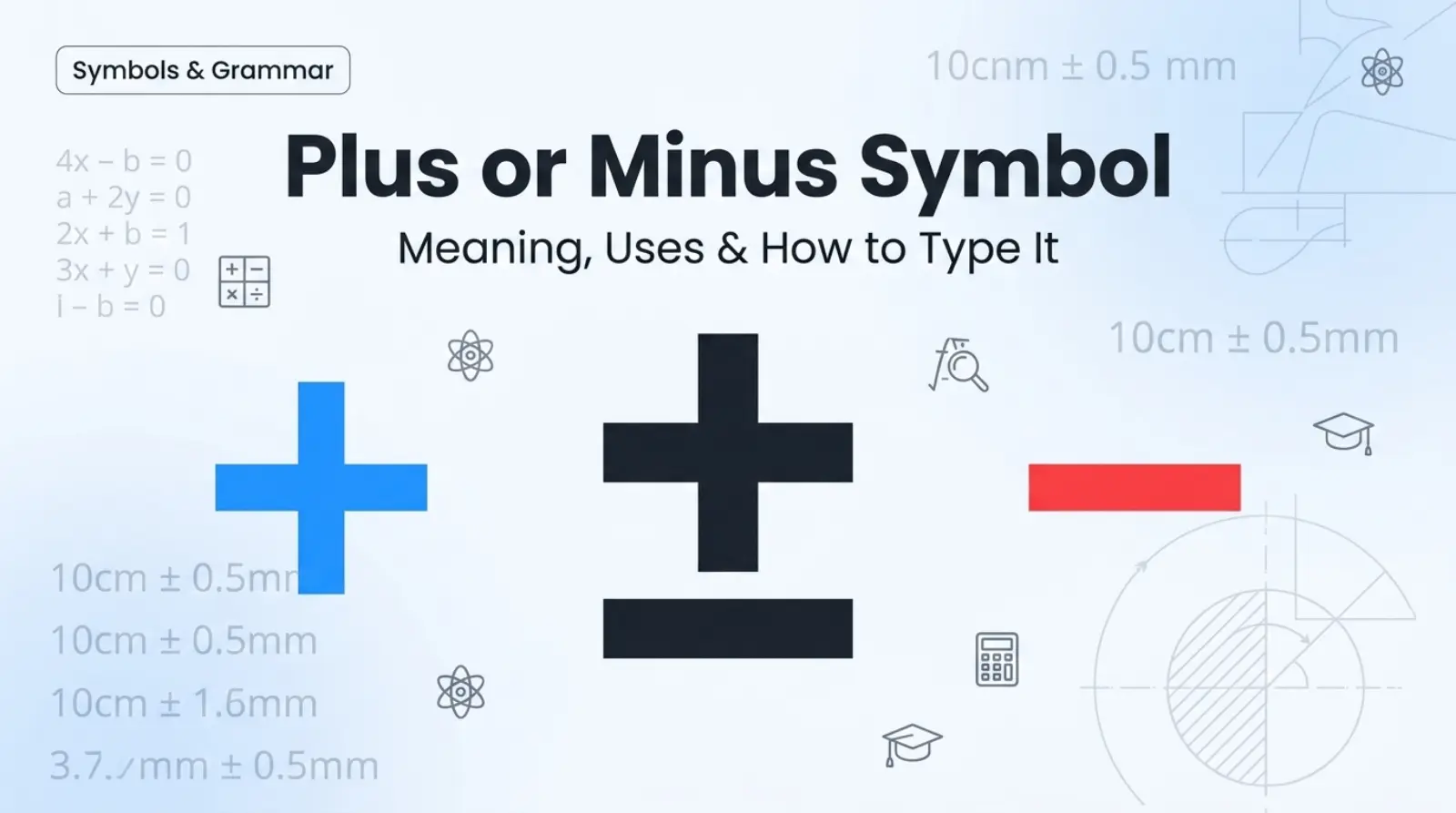Plus or Minus Symbol
